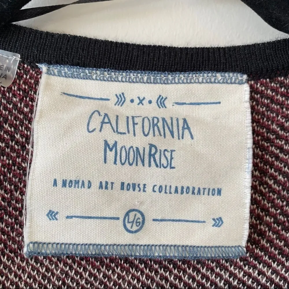California Moon Rise Waterfall Aztec Cardigan - Picture 8 of 8